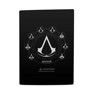 Head Case Designs Officially Licensed Assassin's Creed Crests Legacy Logo Vinyl Faceplate Sticker Gaming Skin Decal Compatible with Sony Playstation 5 PS5 Digital Console and DualSense Controller