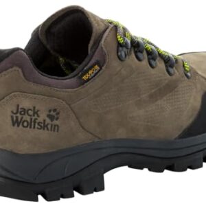 Jack Wolfskin Men's Rebellion Texapore Low M Hiking Shoe, Khaki/Phantom, 8