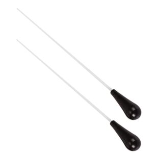 Jiayouy 15 Inch Music Baton Orchestra Baton ABS Handle Music Conducting Baton Pack of 2 Black