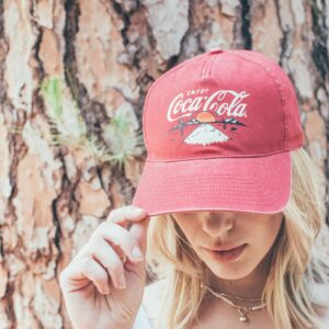 AMERICAN NEEDLE Coke Coca Cola Officially Licensed Trailhead Adjustable Baseball Hat (21016A-COKE-CAYN)