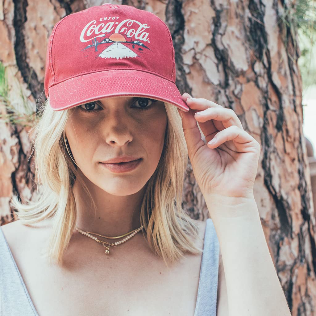 AMERICAN NEEDLE Coke Coca Cola Officially Licensed Trailhead Adjustable Baseball Hat (21016A-COKE-CAYN)