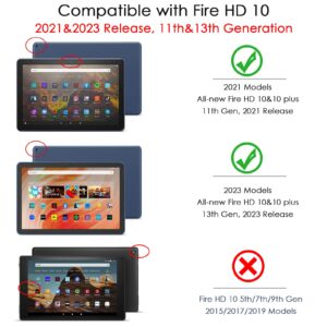 Fire HD 10 Tablet Case for Kids, Ubearkk Shock Proof Lightweight Kid-Proof Cover with Kickstand for Kindle Fire 10 Cover Amazon Fire HD 10&10 Plus 10.1" Tablet (13th/11th Generation,2023/2021 Release)