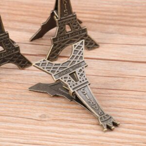 Hemoton 18pcs Eiffel Tower Place Card Holders Metal Table Photo Holder Table Number Card Holders Table Pictures Stand Memo Note Clip for Home Office Wedding Party Decor