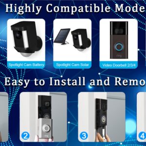 2Sets Battery and USB Charging Station,Battery is Compatible with Ring-doorbell, for Video Doorbell 2/3 and Spotlight Cam Battery 6040mAh