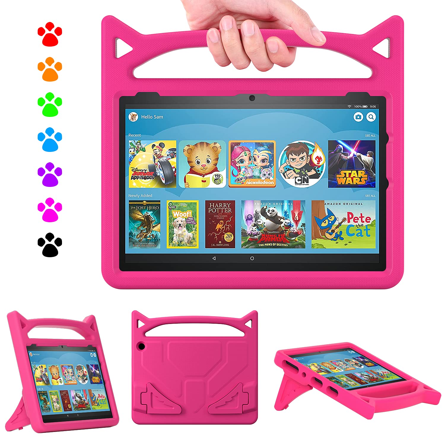 Fire HD 10 Tablet Case for Kids, Ubearkk Shock Proof Lightweight Kid-Proof Cover with Kickstand for Kindle Fire 10 Cover Amazon Fire HD 10&10 Plus 10.1" Tablet (13th/11th Generation,2023/2021 Release)