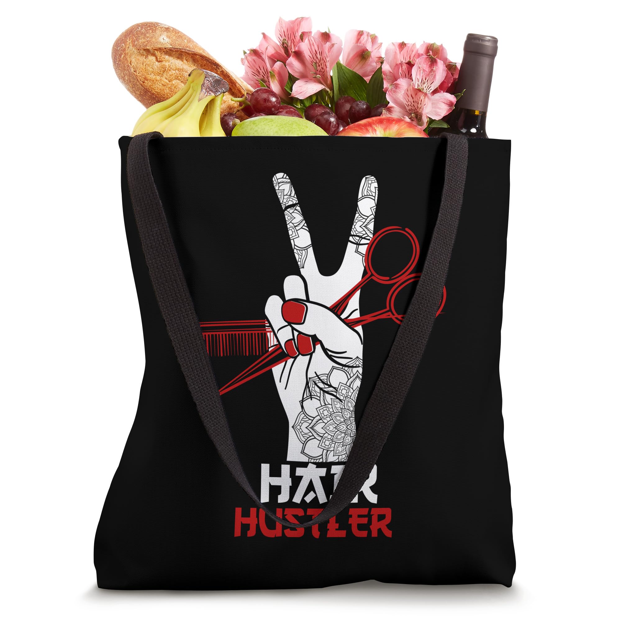 Hair Hustler Barber Hair Stylist Hairdresser Tote Bag