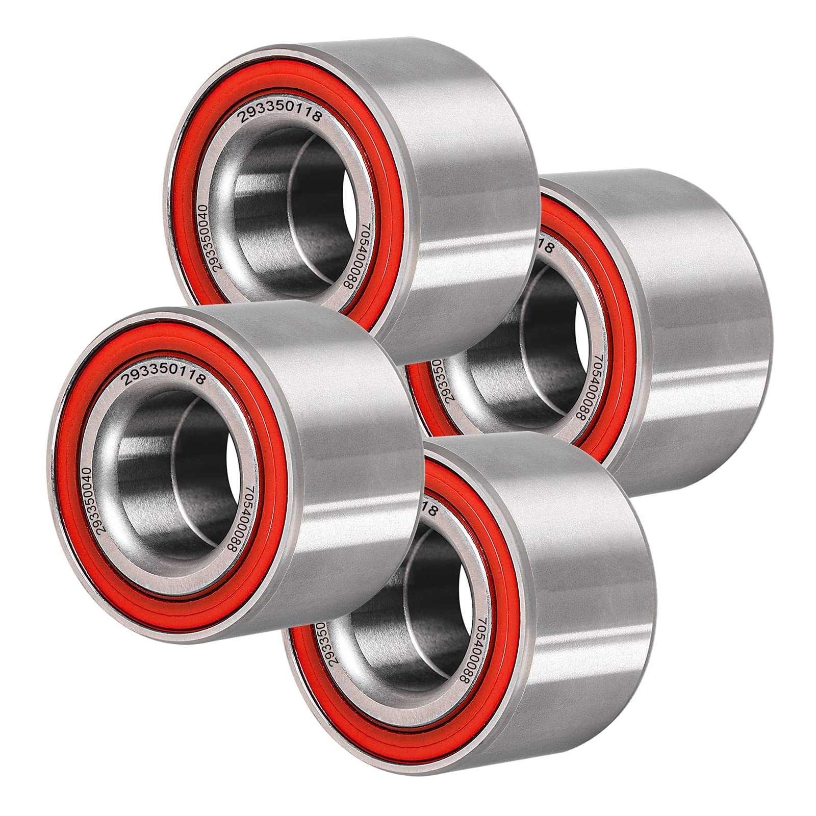 (4 Pack) Wheel Bearings Kit Compatible with Can-Am Defender/Commander/Maverick/Outlander/Renegade Replaces # 293350040, 705400088, 293350118