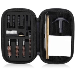 urbanx universal handgun cleaning kit for colt model 1903 pocket hammerless .32 acp pistol cleaning kit bronze bore brush and plastic jags tips with zippered compact case