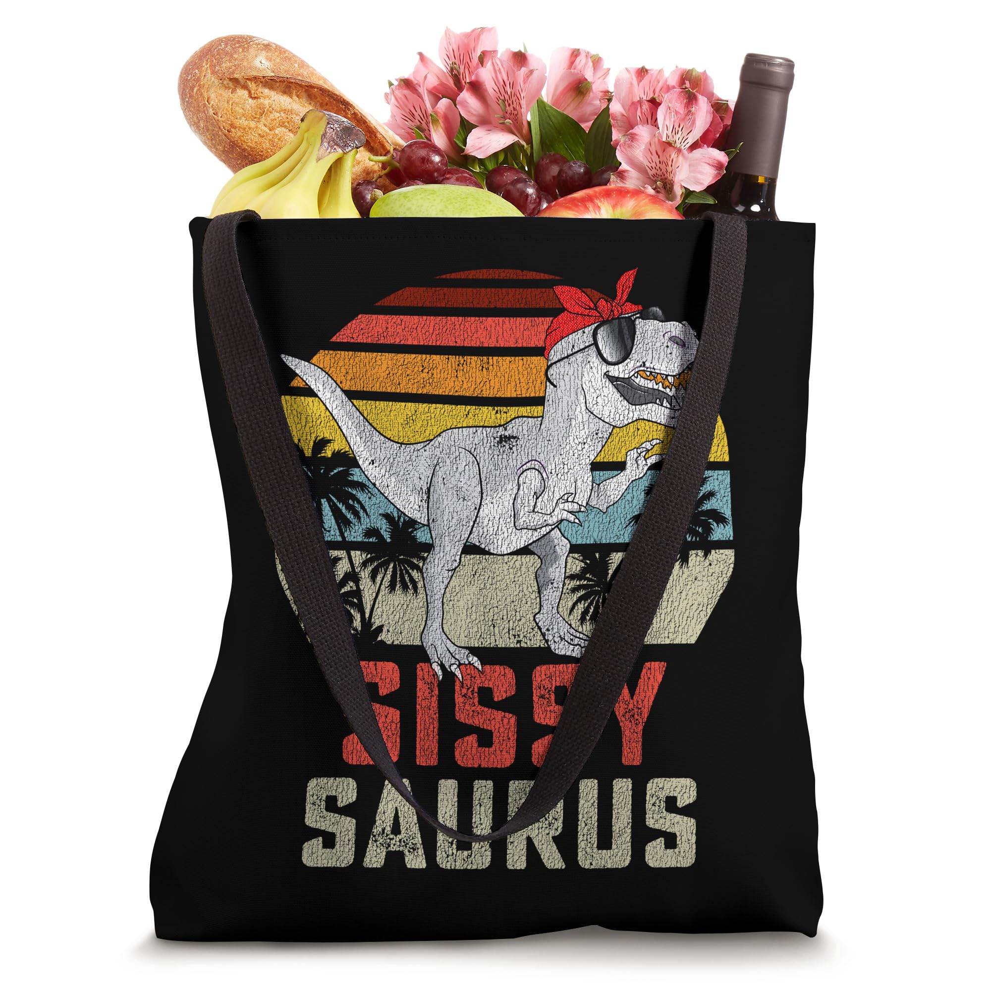 Sissysaurus T Rex Dinosaur Sissy Saurus Girl Family Tote Bag