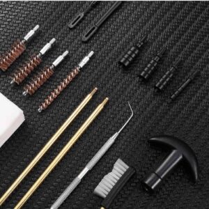 UrbanX Universal Handgun Cleaning kit for Beretta 3032 Tomcat .32 ACP Pistol Cleaning Kit Bronze Bore Brush and Plastic Jags Tips with Zippered Compact Case