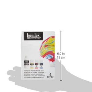 Liquitex Professional Iridescent Pouring Medium Set, Includes 3 x 2-oz Soft Body Acrylic Paint Bottles