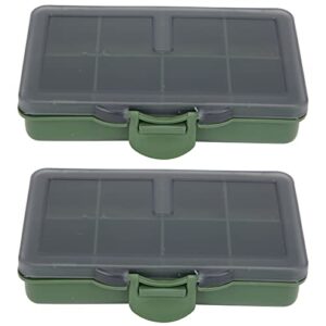 01 fishing lure boxes, pp plastic fishing accessory box bait storage case fishing tackle accessory box mini for fishing(8 cells)