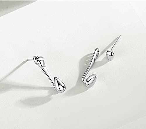 SLUYNZ 925 Sterling Silver Jacket Earrings Studs for Women Teens Droplet Front Back Earrings (A-Silver)