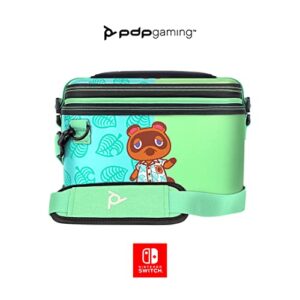 PDP Gaming Officially Licensed Switch Pull-N-Go Travel Case - Animal Crossing - Semi-Hardshell Protection - Protective PU Leather - Holds 14 Games - Works with Switch OLED & Lite - Perfect for Kids