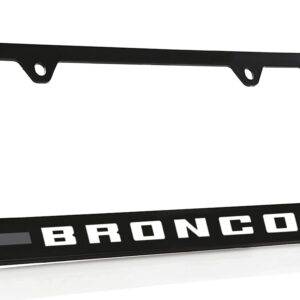 Ford Bronco UV Printed License Plate Frame - Gray