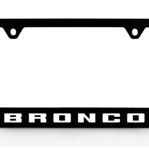 Ford Bronco UV Printed License Plate Frame - Gray