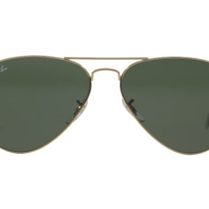 Ray-Ban RB3025 Metal Aviator Sunglasses + Vision Group Accessories Bundle,unisex-adult (Arista/Crystal Green, 58)