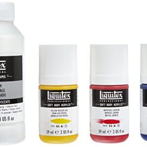 Liquitex Professional Iridescent Pouring Medium Set, Includes 3 x 2-oz Soft Body Acrylic Paint Bottles