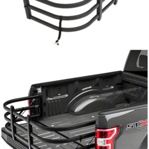 TKMAUTO Black Aluminum Truck Bed Extender for 2004-2023 Chevrolet Colorado & 2004-2022 GMC Canyon & 2012-2022 Nissan Frontier &2011-2023 Ford Ranger &2022-2023 Ford Maverick