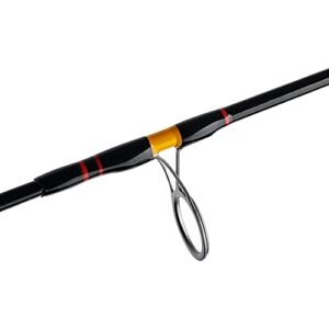 Ugly Stik Bigwater Spinning Fishing Rod,Black/Red/Yellow