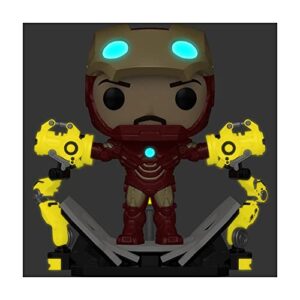 Pop! Iron Man 2: Iron Man MKIV with Gantry Glow-in-The-Dark Deluxe Vinyl Figure