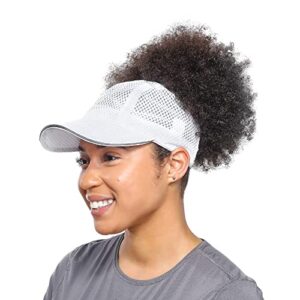 Beautifully Warm Backless Hat – Quick Dry Baseball Sport Hat for Women (White)