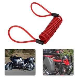 Velaurs Bike Lock Cable, Red Bicycle Reminder Cable, Elastic Cycling for Thieves