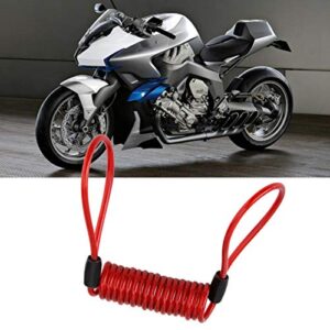 Velaurs Bike Lock Cable, Red Bicycle Reminder Cable, Elastic Cycling for Thieves