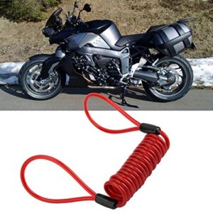 Velaurs Bike Lock Cable, Red Bicycle Reminder Cable, Elastic Cycling for Thieves