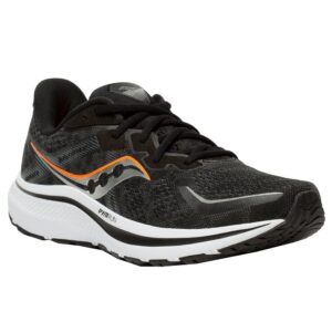 Saucony Men's Omni 20 Running Shoe, Black/White, 11