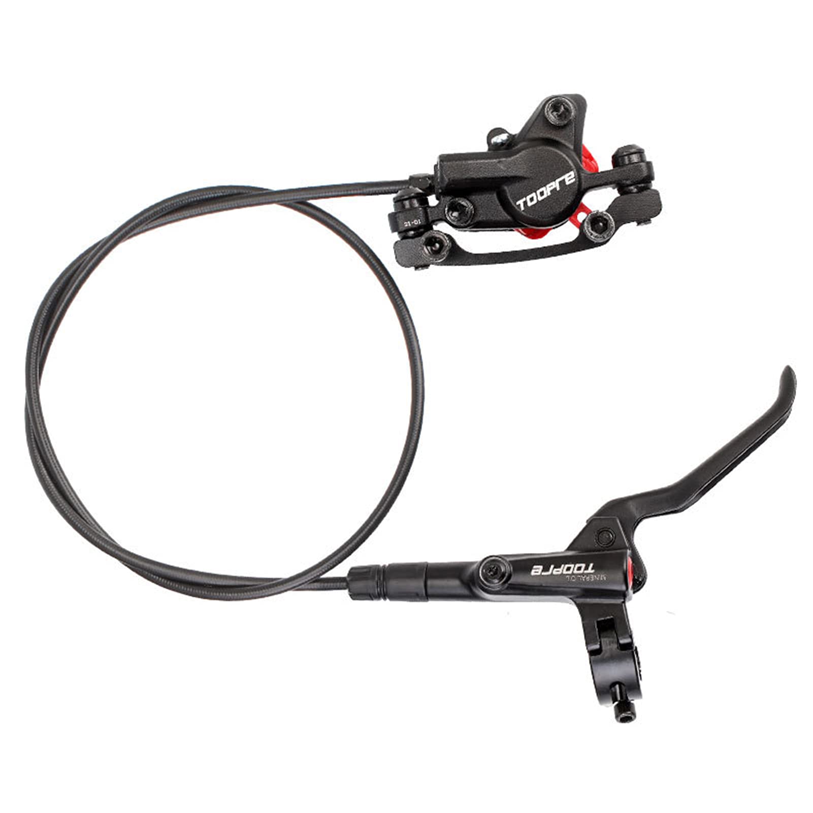 LIXADA Mountain Bike Hydraulic Disc Brake Aluminum Front and Rear Caliper Disc Brake Bicycle Accessories are Suitable for Most Mountain Bikes, Road Bikes, Fixed Gear Bikes, Mountain Bikes, etc.