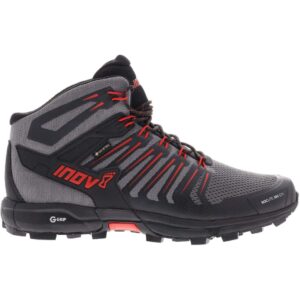 inov-8 men's roclite 345 gtx hiking-boots, grey/black/red, 11