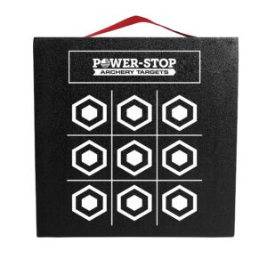 Power-Stop Archery Targets - 24" High-Density Big Block Foam Target for Broadheads and Field Tips