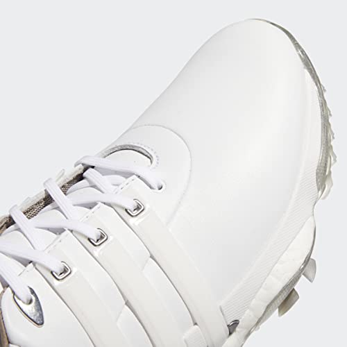 adidas Men's Tour360 22 Golf Shoes, Footwear White/Footwear White/Silver Metallic, 10.5