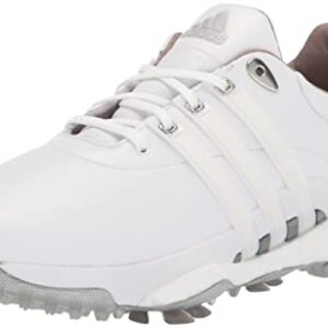 adidas Men's Tour360 22 Golf Shoes, Footwear White/Footwear White/Silver Metallic, 10.5