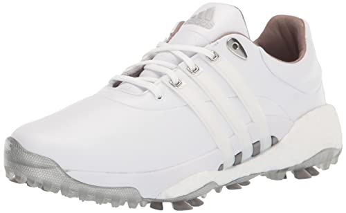 adidas Men's Tour360 22 Golf Shoes, Footwear White/Footwear White/Silver Metallic, 10.5