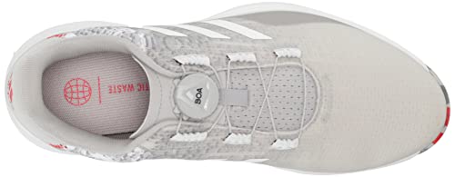 adidas Men's S2G Spikeless BOA Golf Shoes, Grey Two/Footwear White/Grey Three, 12.5