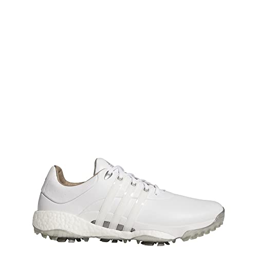 adidas Men's Tour360 22 Golf Shoes, Footwear White/Footwear White/Silver Metallic, 10.5