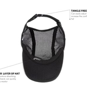 Beautifully Warm Backless Hat – Quick Dry Sport Baseball Hat for Women Black