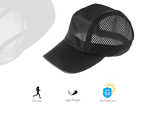 Beautifully Warm Backless Hat – Quick Dry Sport Baseball Hat for Women Black