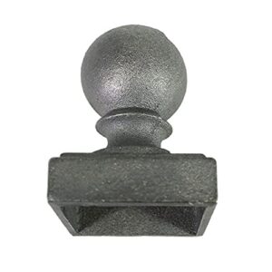 luna&muni cast iron decorative ball post 3inch post ball cap ball fence post cap ball post