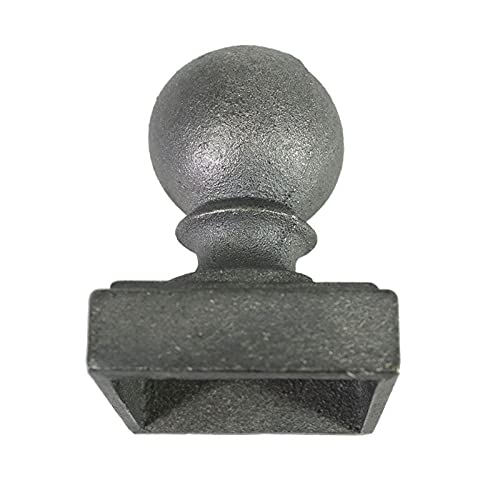 Luna&Muni Cast Iron Decorative Ball Post 3INCH Post Ball Cap Ball Fence Post Cap Ball Post