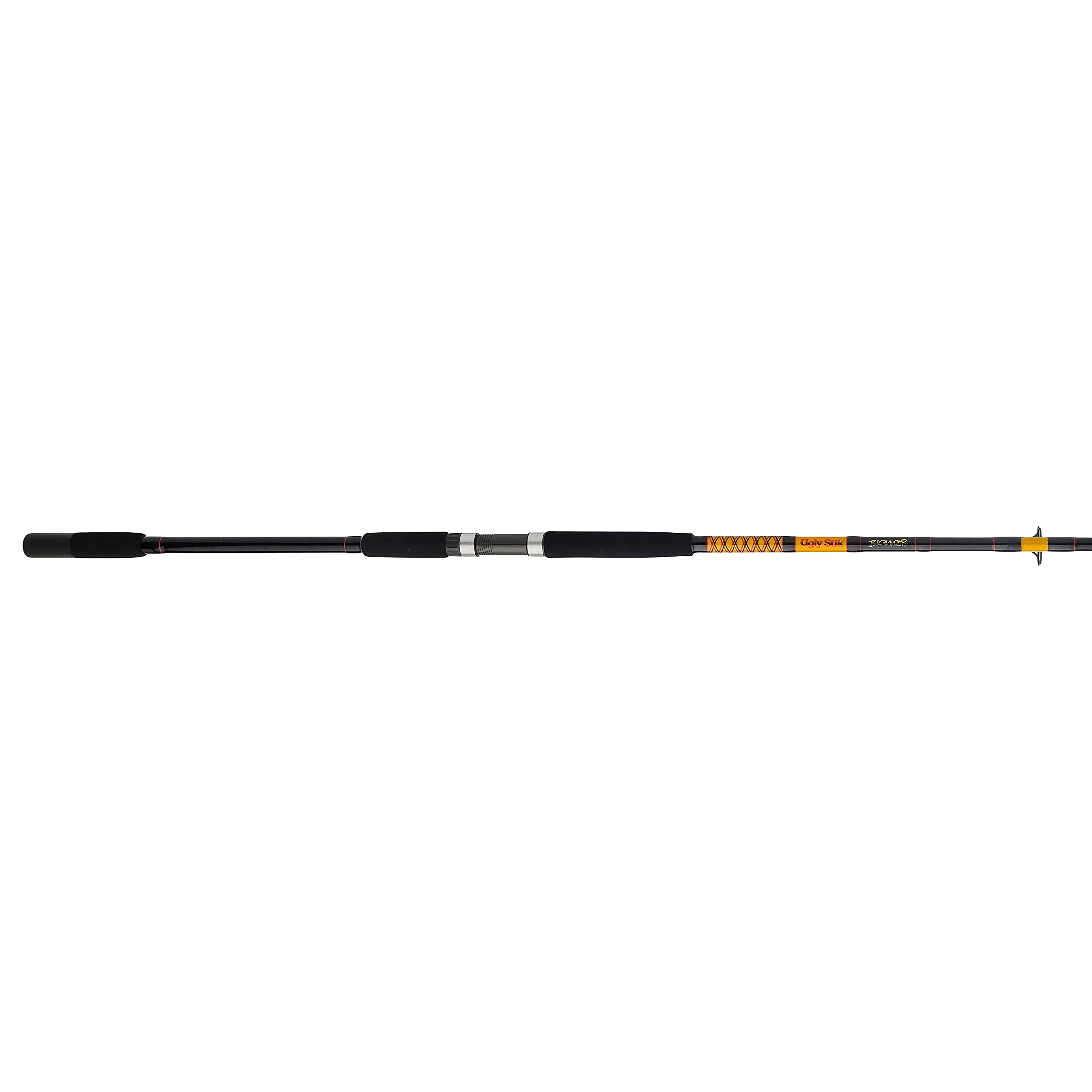 Ugly Stik Bigwater Spinning Fishing Rod,Black/Red/Yellow,11' - Heavy - 20-40lb - 2pc