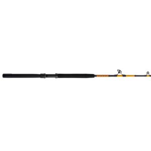 Ugly Stik Bigwater Stand Up Conventional Fishing Rod, Black/Red/Yellow, 6' - Heavy - 1pc