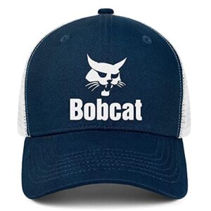 Unisex Black Cap Baseball Cap for Men Women Bobcat-Logo Denim Hat Adjustable Sun Hat Dad Hat