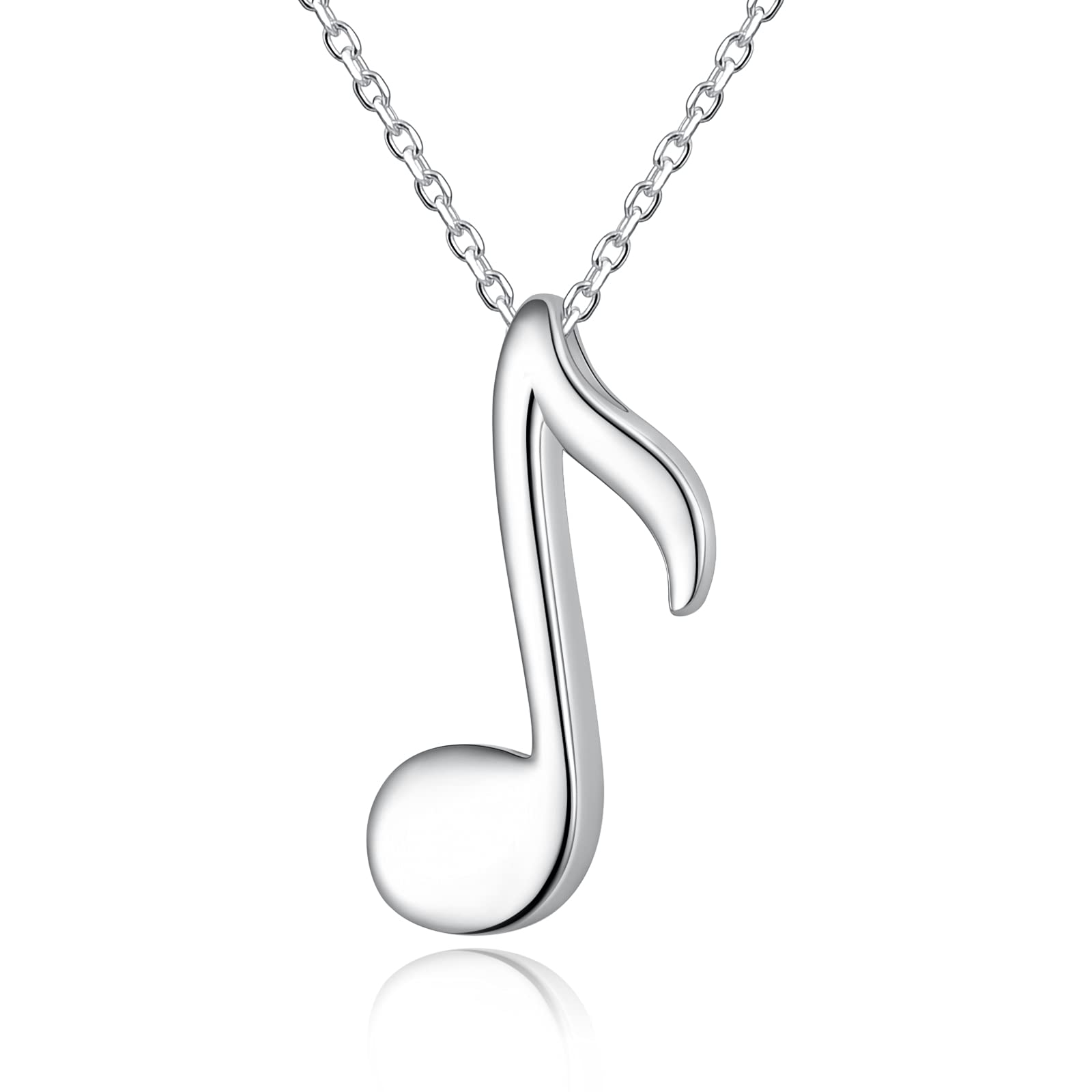 YLT 925 Sterling Silve Musical Note Urn Pendant Memorial Necklace for Ashes Clef Musical Note Jewelry Gifts for Music Lover for Women Men