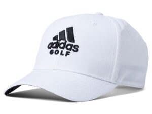 adidas men's performance hat, white, one size