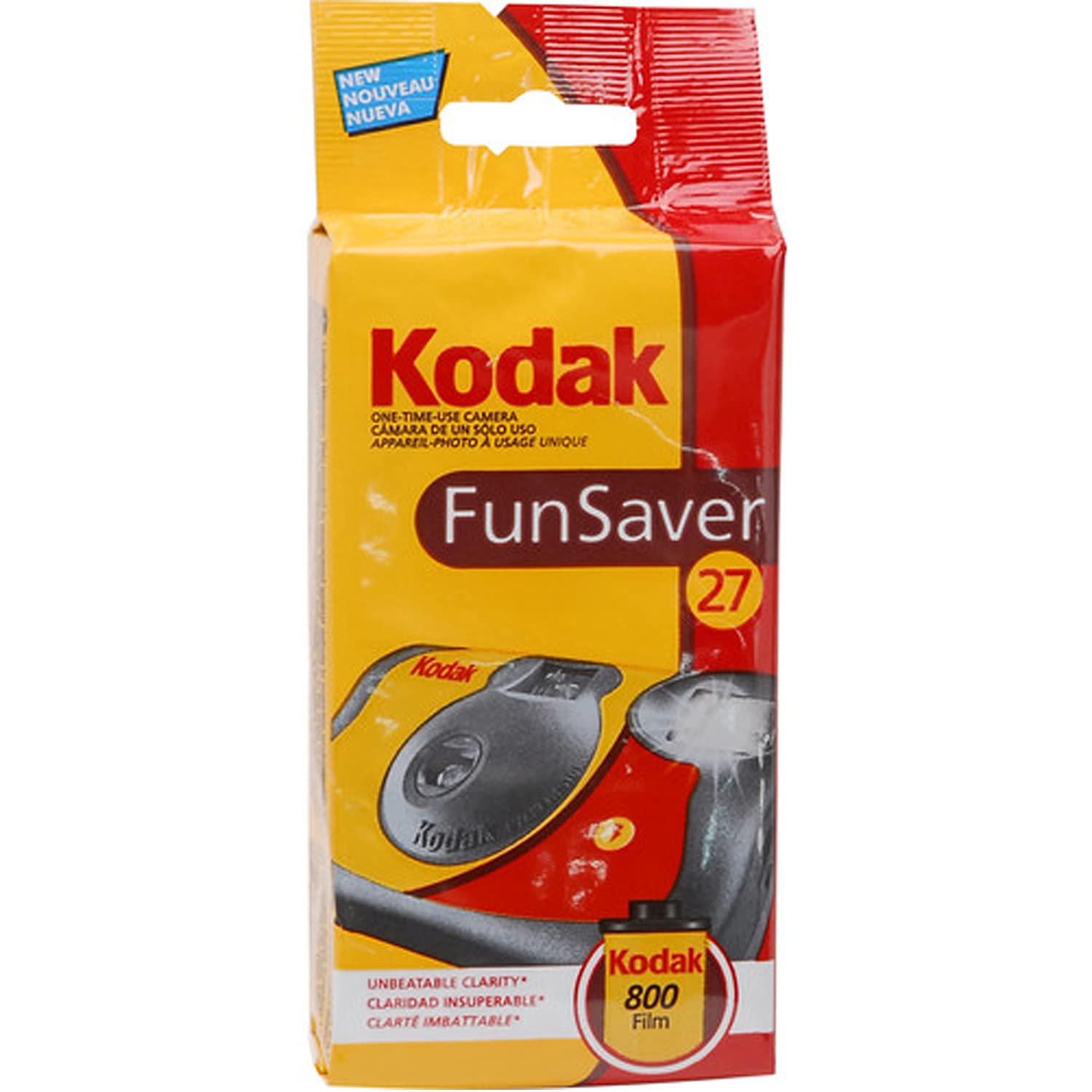 Kodak Fun Saver Single Use Camera / 27 Exp Roll + Hand Strap + Cloth