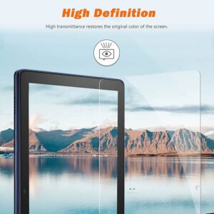 [3-Pack] All-New Kindle Fire HD 10 2023/2021/Fire HD 10 Kids Pro/Fire HD 10 Plus (2023/2021 Release) Screen Protector, HD Anti-Scratch Anti-Fingerprint 9H Hardness Bubble-Free Tempered Glass