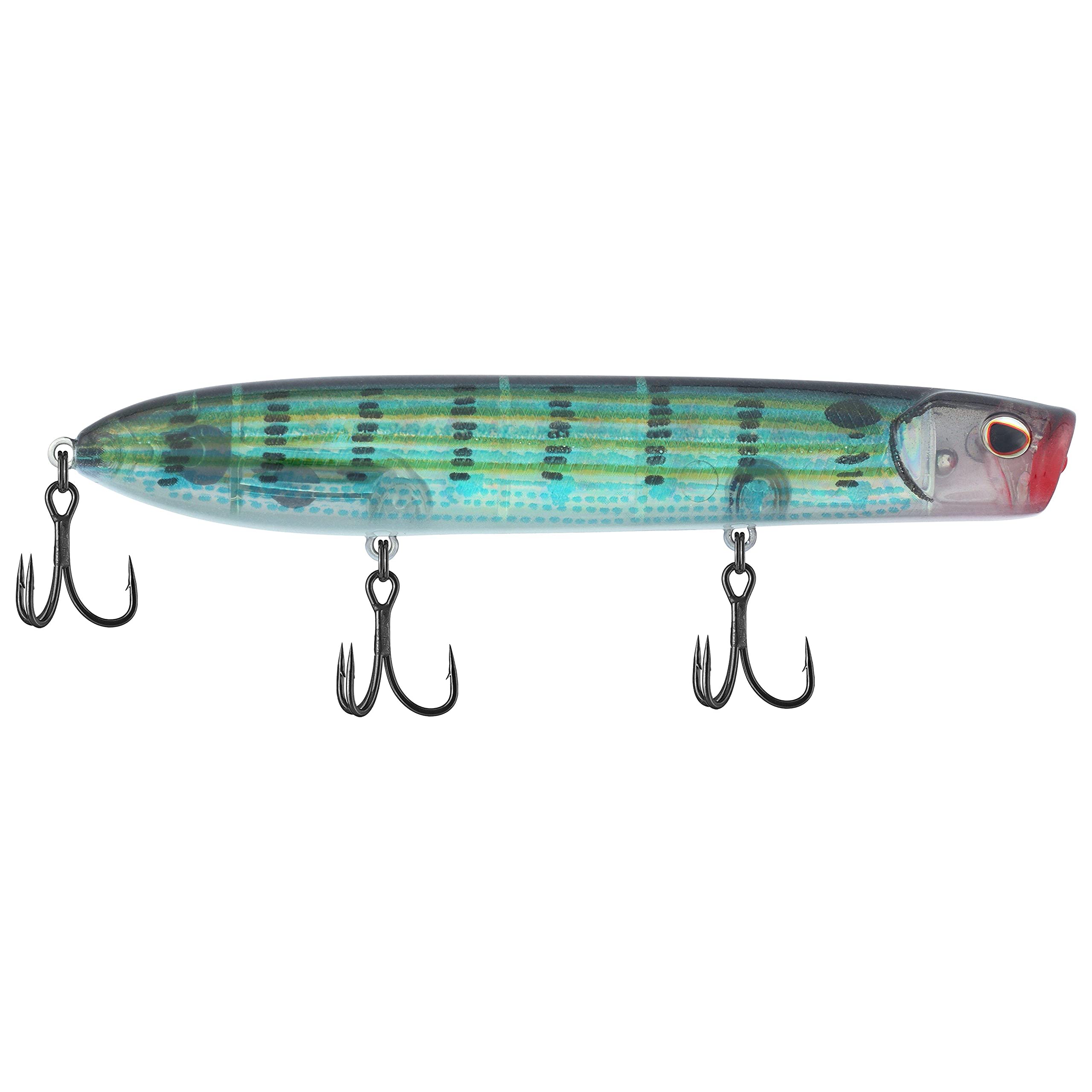 Berkley Cane Walker Topwater Fishing Lure, Pinfish, 4/5 oz, 125mm Topwater, Heavy Tail Weight for Long-Distance Casting, Equipped with Fusion19 Hook